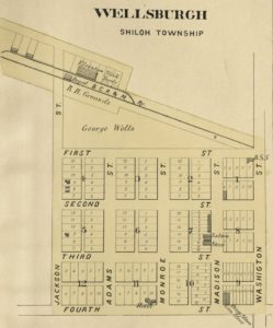 1884 Map of Wellsburg